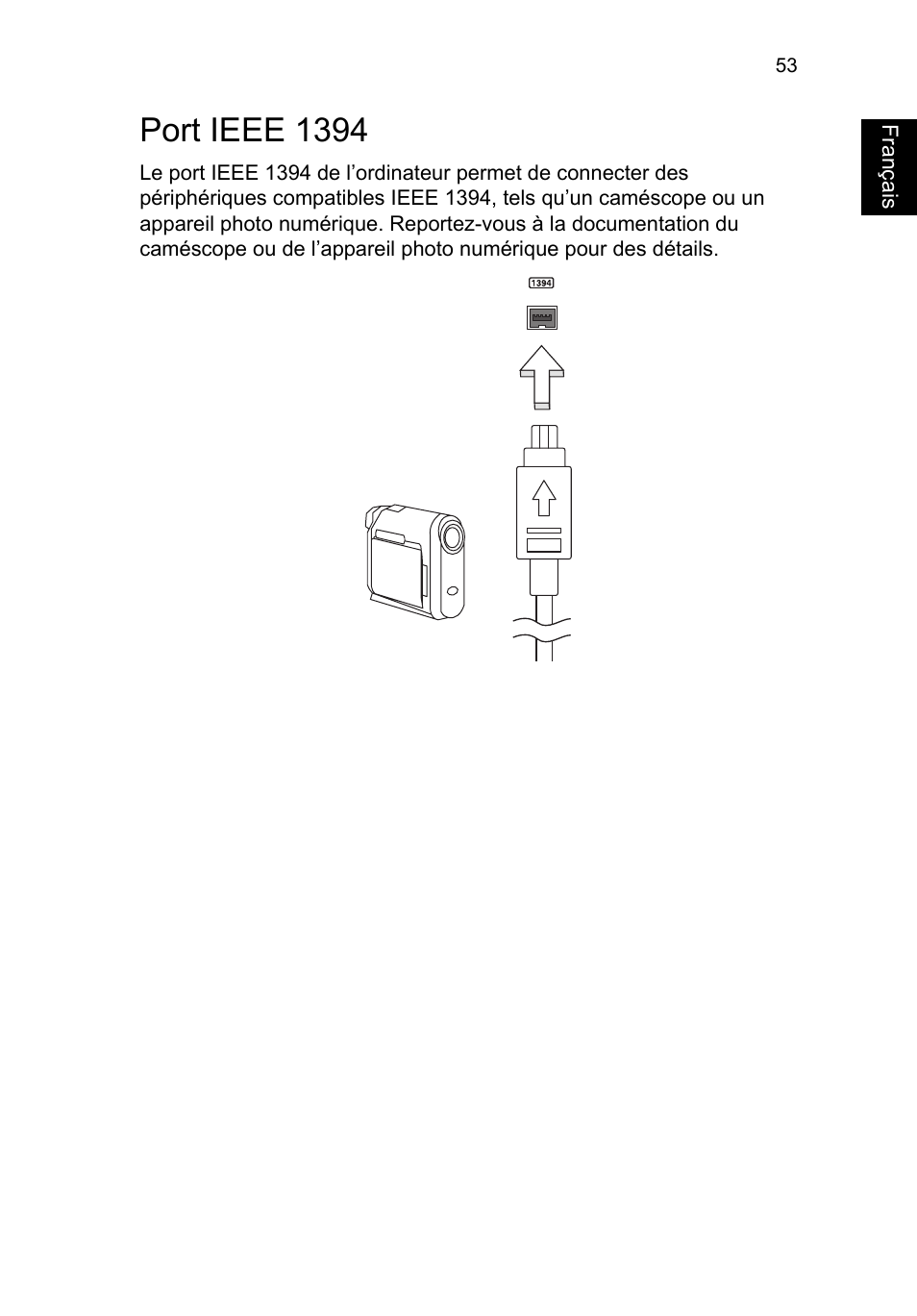 Port ieee 1394 | Acer TravelMate P253-MG User Manual | Page 161 / 2736