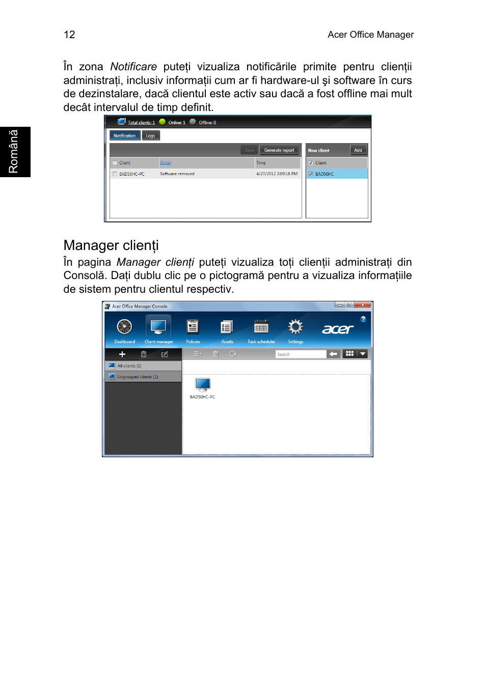 Manager clienţi | Acer TravelMate P253-MG User Manual | Page 1692 / 2736