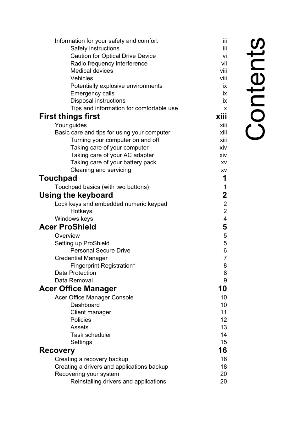 Acer TravelMate P253-MG User Manual | Page 18 / 2736