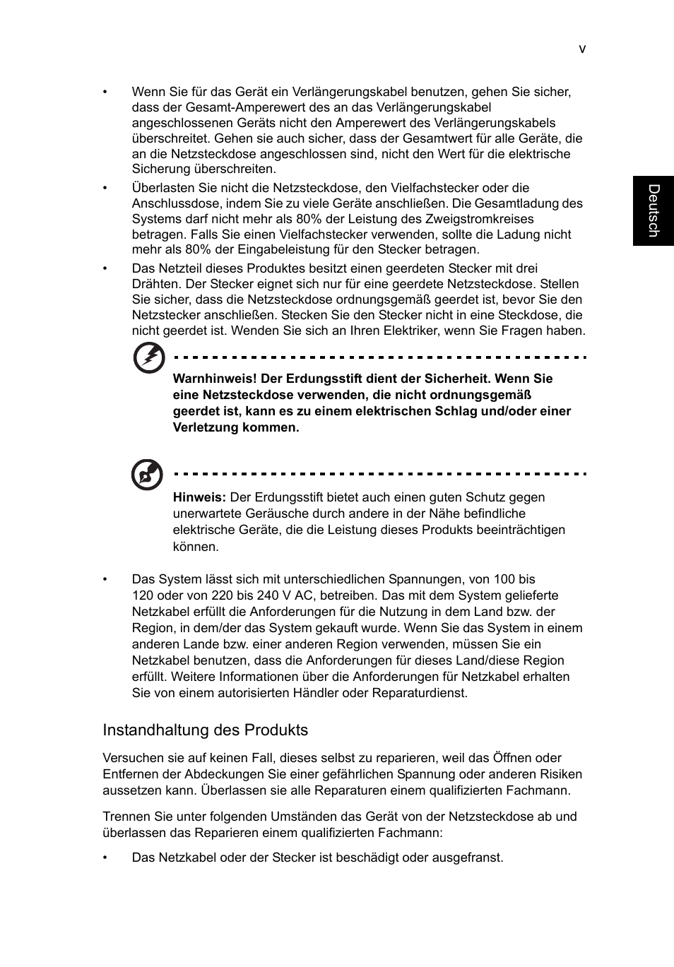 Instandhaltung des produkts | Acer TravelMate P253-MG User Manual | Page 187 / 2736