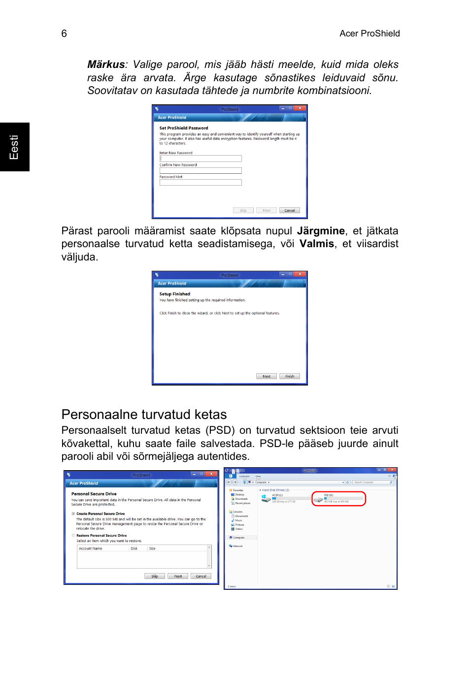 Personaalne turvatud ketas | Acer TravelMate P253-MG User Manual | Page 1870 / 2736