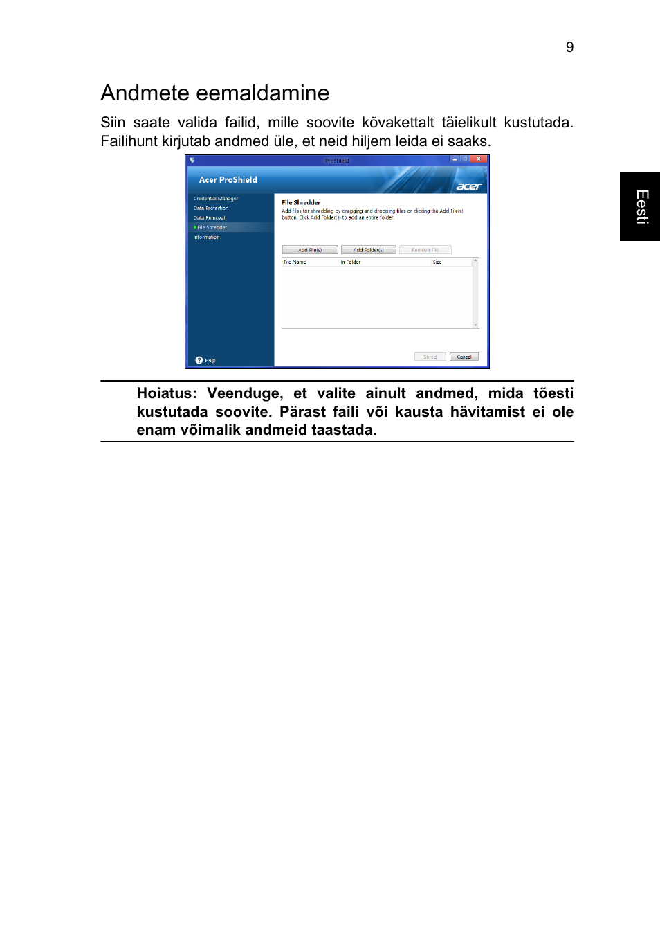 Andmete eemaldamine | Acer TravelMate P253-MG User Manual | Page 1873 / 2736