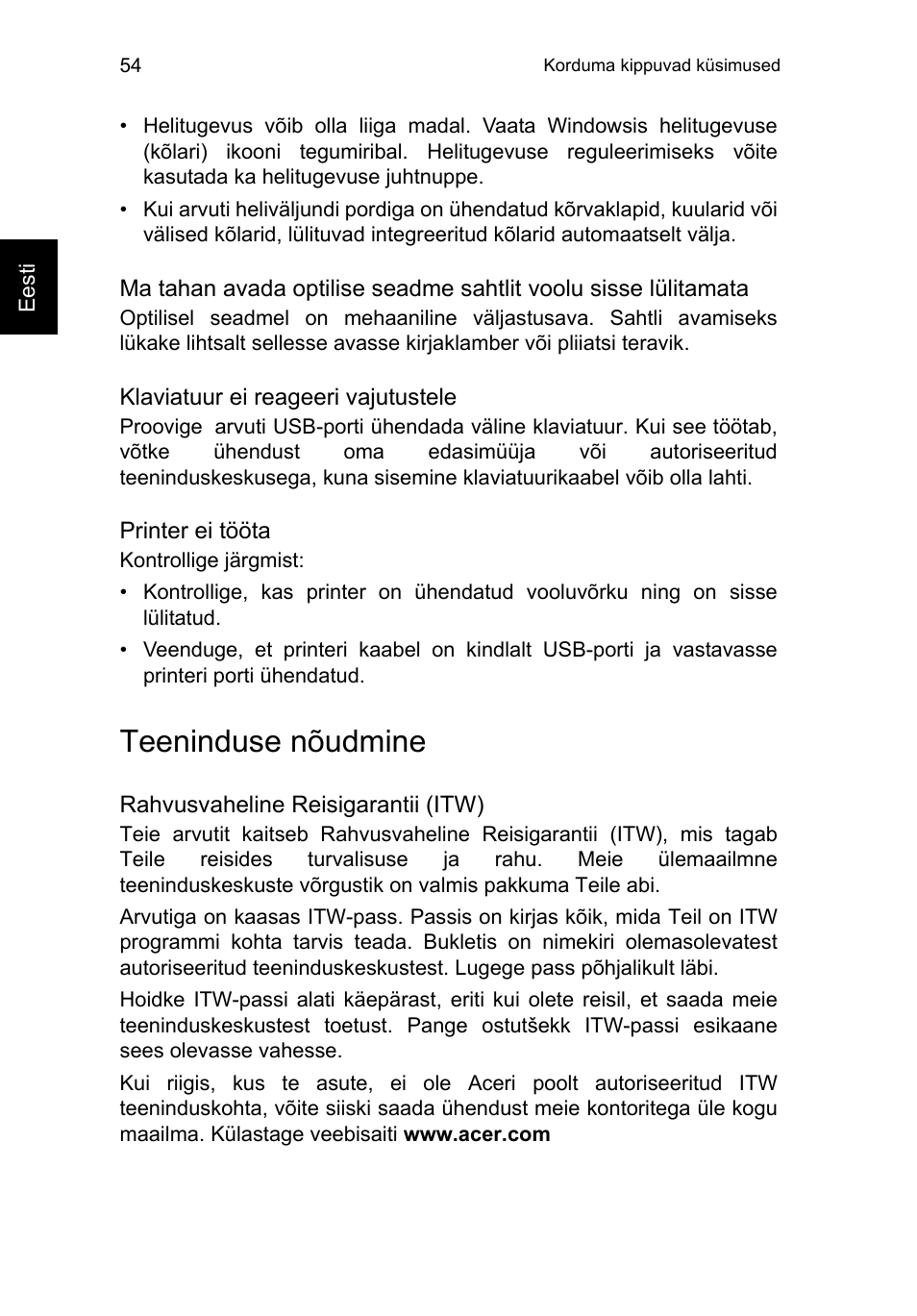 Teeninduse nõudmine | Acer TravelMate P253-MG User Manual | Page 1918 / 2736