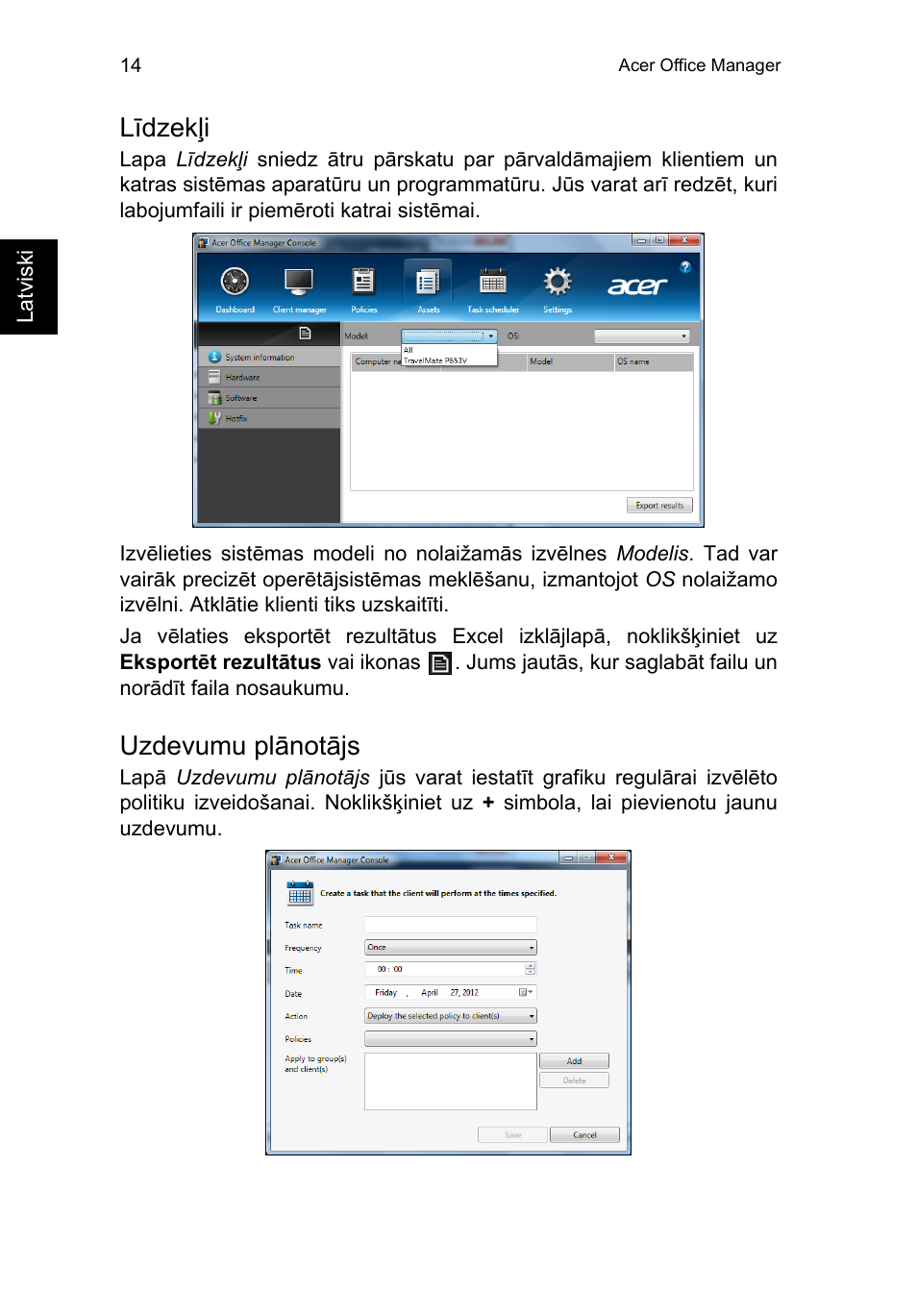 Līdzekļi, Uzdevumu plānotājs | Acer TravelMate P253-MG User Manual | Page 1966 / 2736