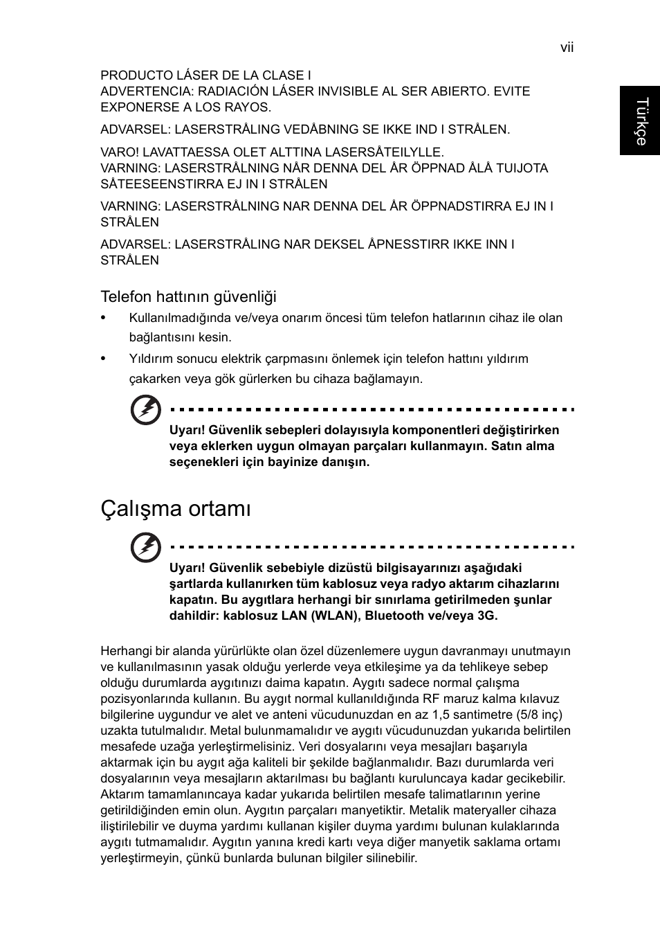 Çalışma ortamı | Acer TravelMate P253-MG User Manual | Page 2223 / 2736