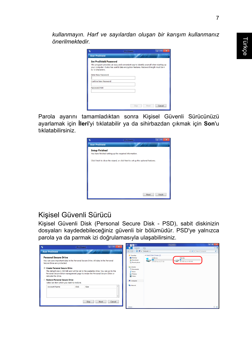 Kişisel güvenli sürücü | Acer TravelMate P253-MG User Manual | Page 2243 / 2736