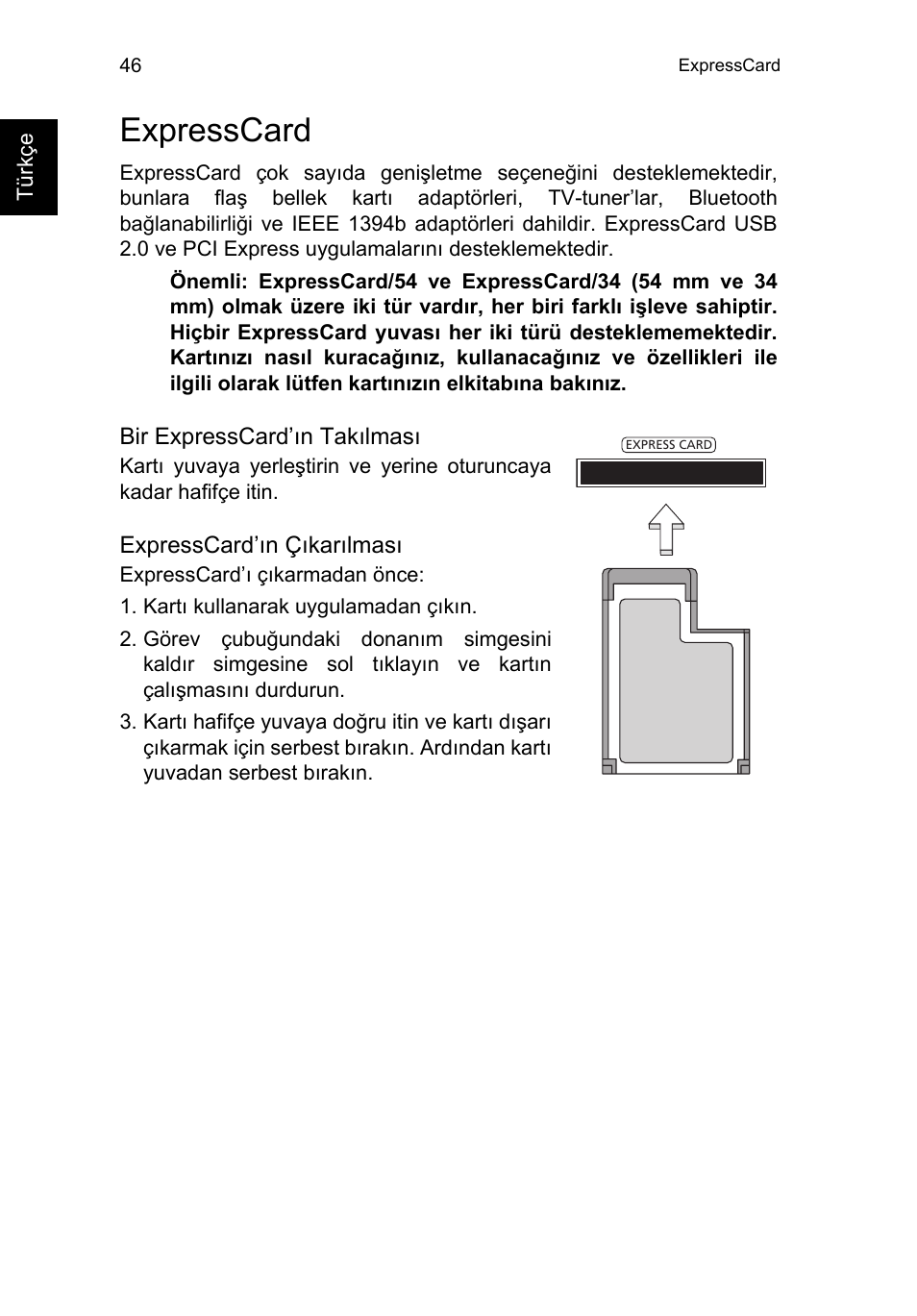 Expresscard, Expresscard 46 | Acer TravelMate P253-MG User Manual | Page 2282 / 2736