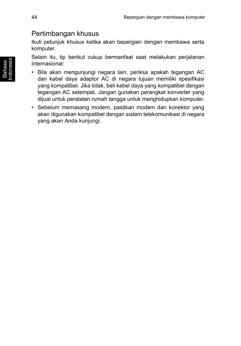 Pertimbangan khusus | Acer TravelMate P253-MG User Manual | Page 2614 / 2736