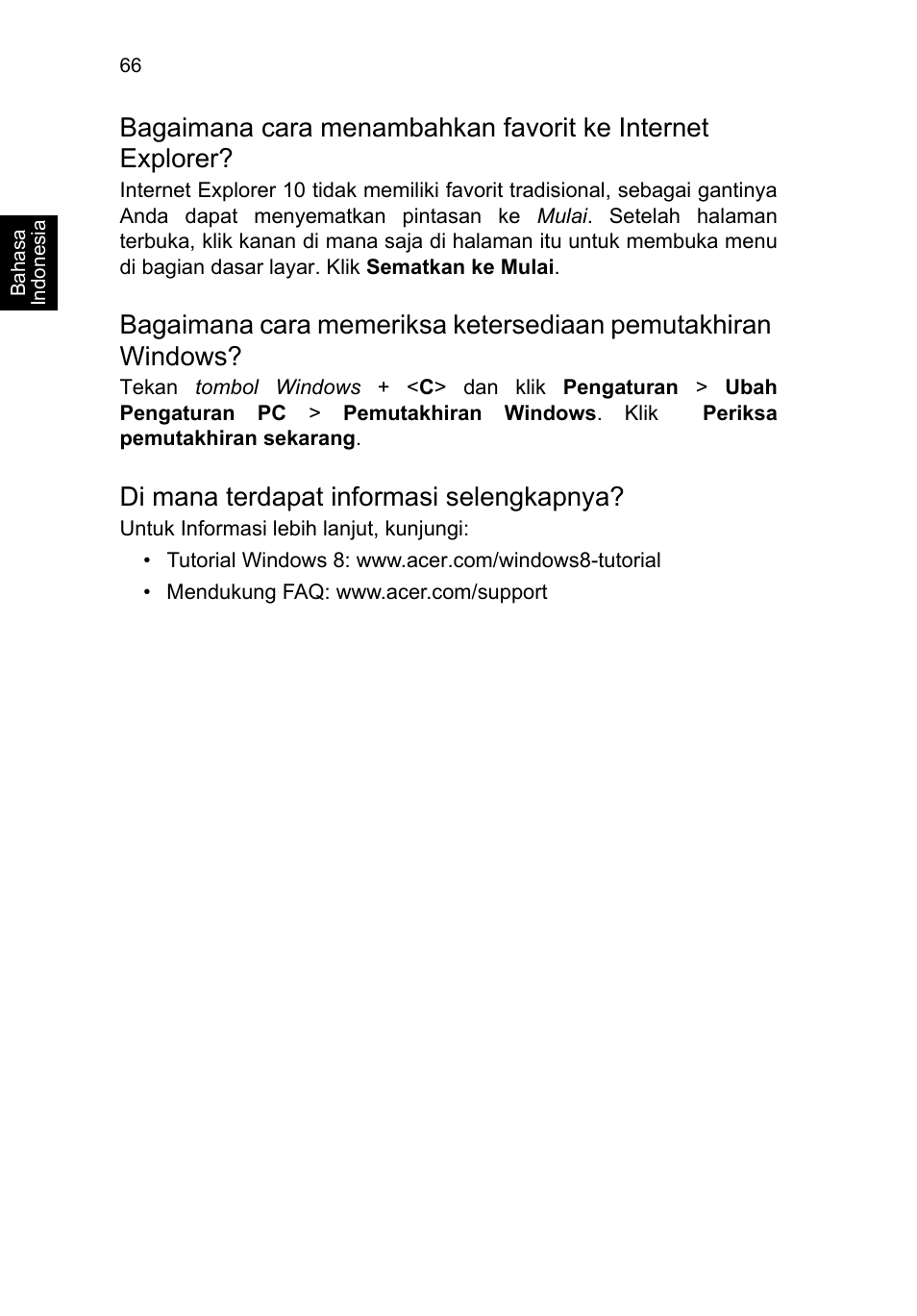 Di mana terdapat informasi selengkapnya | Acer TravelMate P253-MG User Manual | Page 2636 / 2736