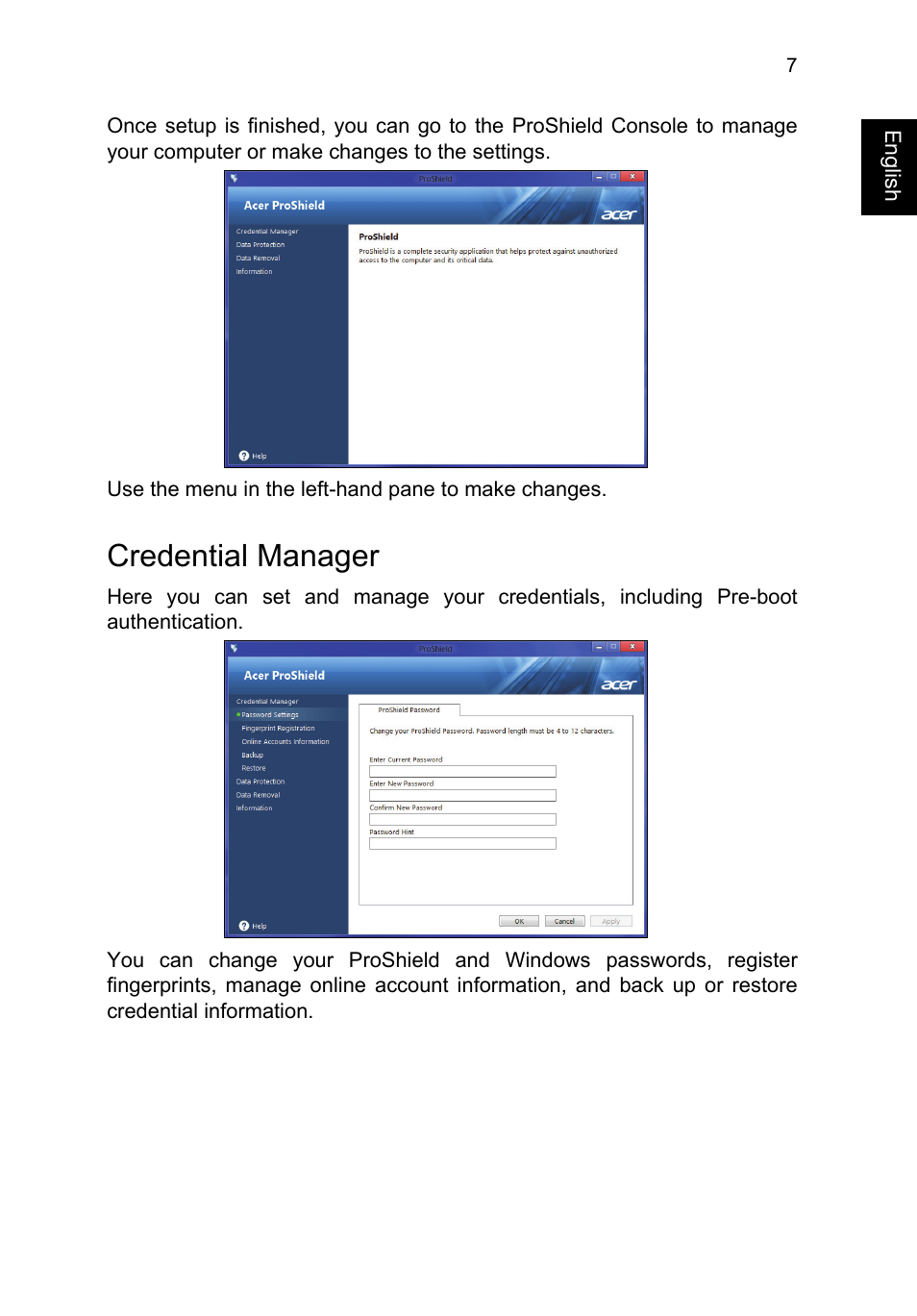 Credential manager | Acer TravelMate P253-MG User Manual | Page 27 / 2736