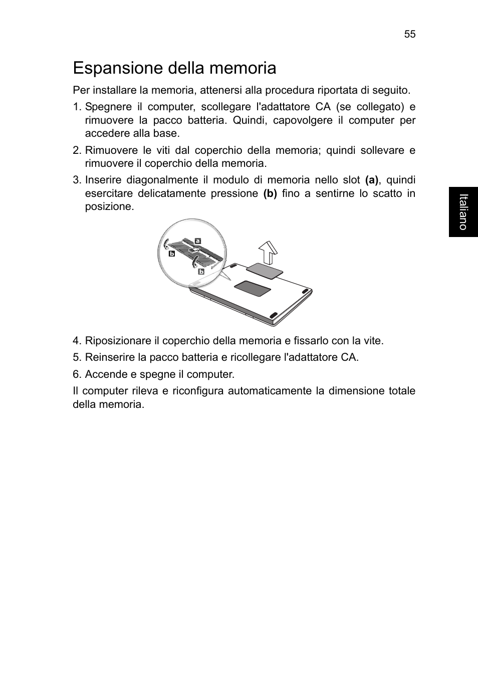 Espansione della memoria | Acer TravelMate P253-MG User Manual | Page 359 / 2736