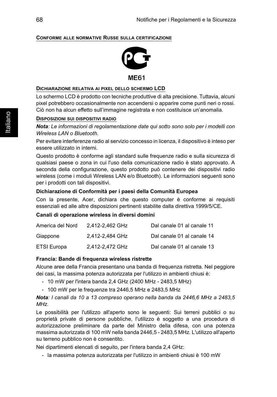 Ita liano | Acer TravelMate P253-MG User Manual | Page 372 / 2736