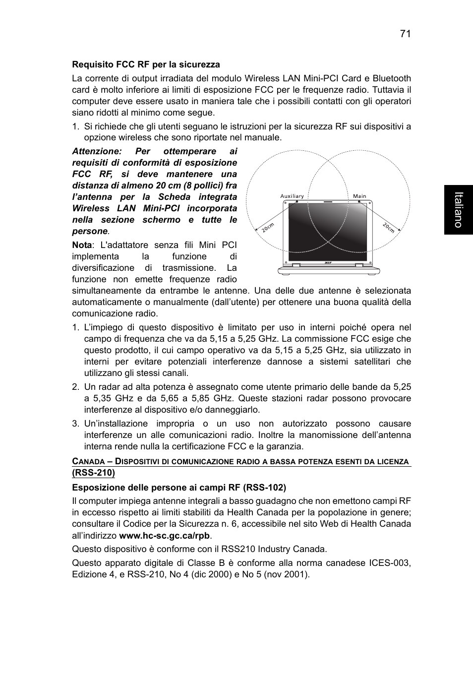 Italiano | Acer TravelMate P253-MG User Manual | Page 375 / 2736
