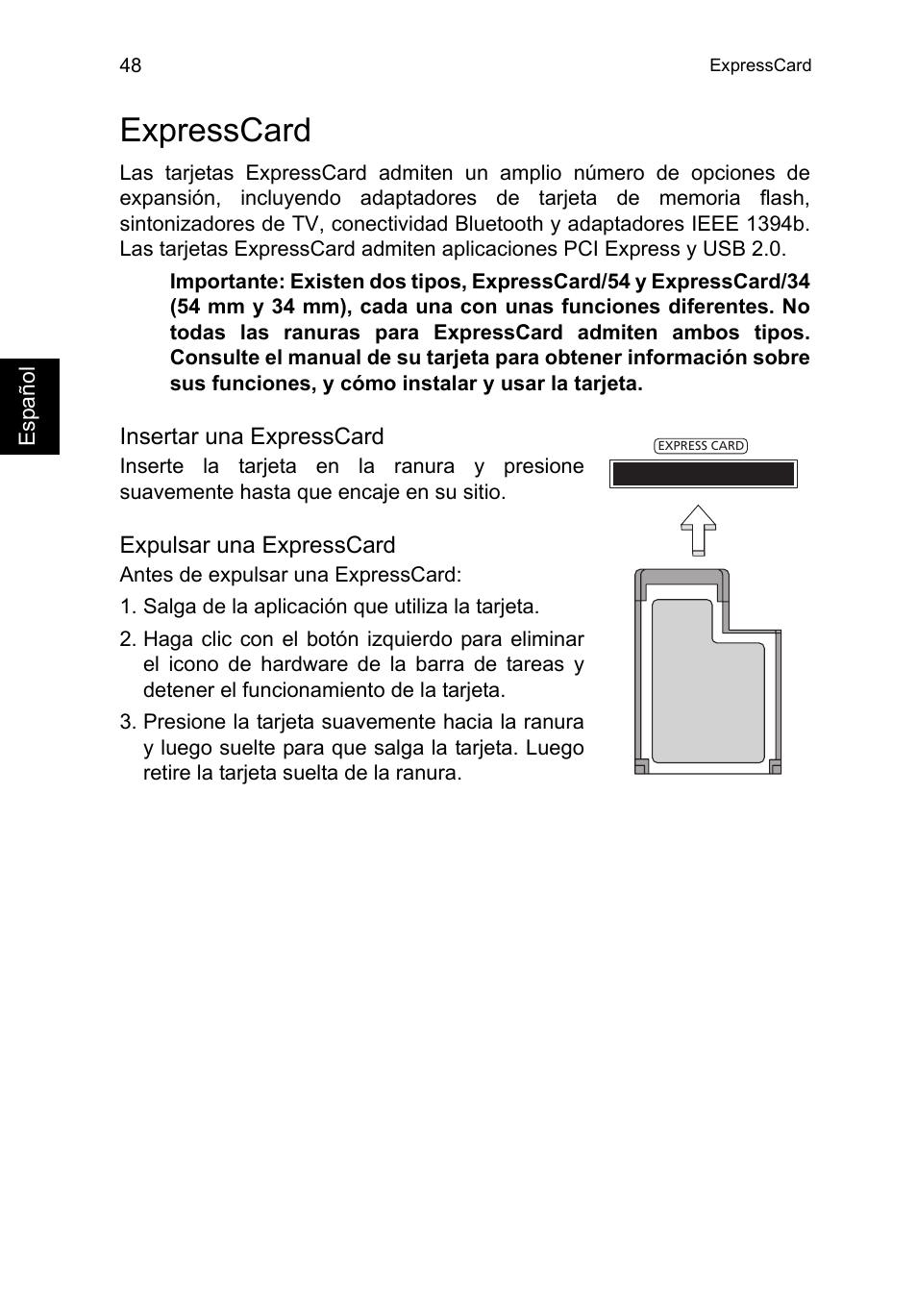 Expresscard | Acer TravelMate P253-MG User Manual | Page 444 / 2736