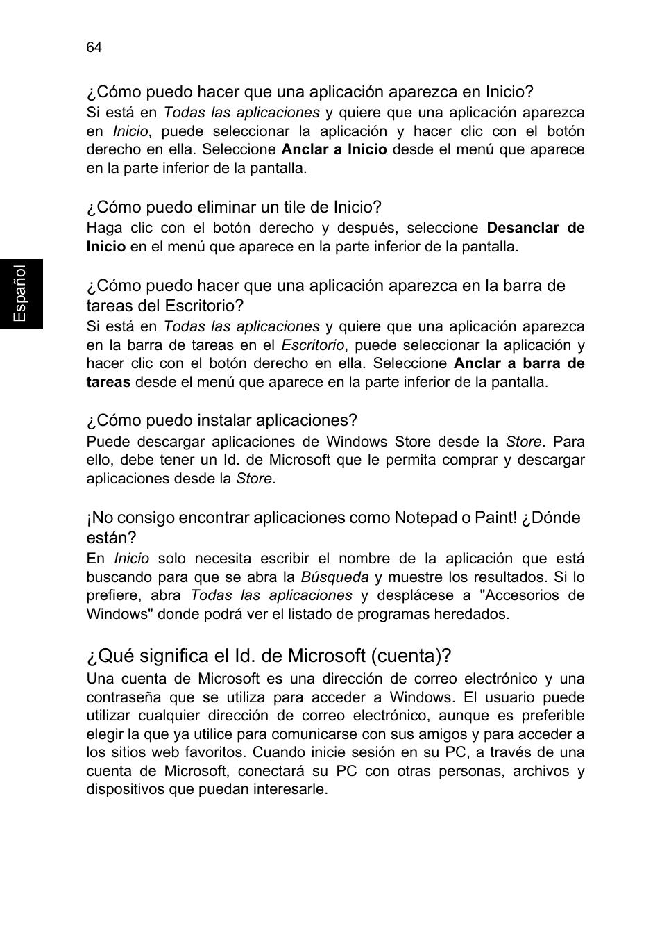 Qué significa el id. de microsoft (cuenta) | Acer TravelMate P253-MG User Manual | Page 460 / 2736