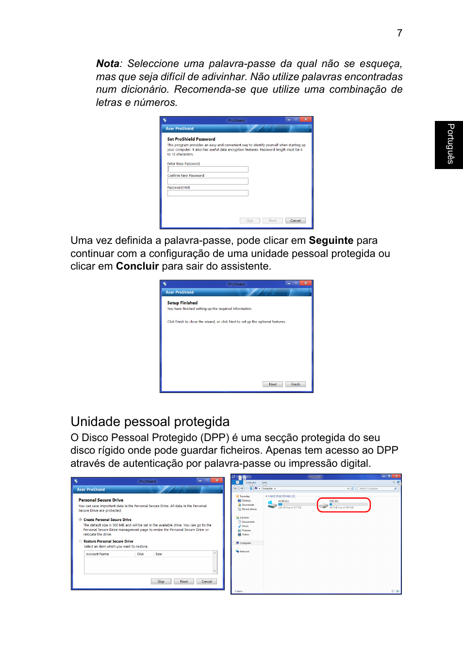 Unidade pessoal protegida | Acer TravelMate P253-MG User Manual | Page 495 / 2736