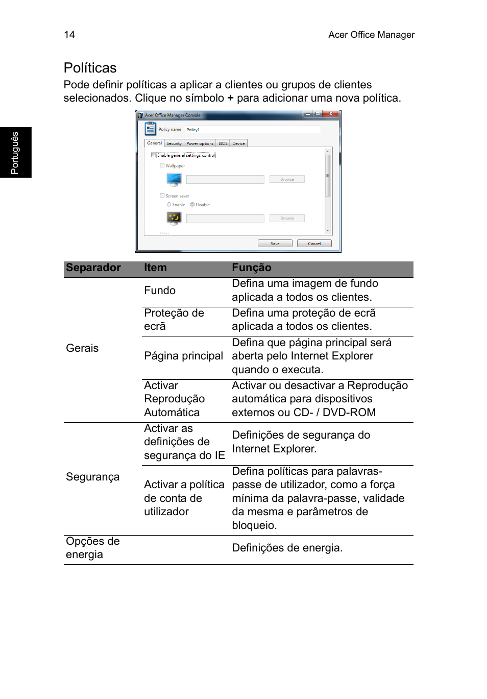 Políticas | Acer TravelMate P253-MG User Manual | Page 502 / 2736