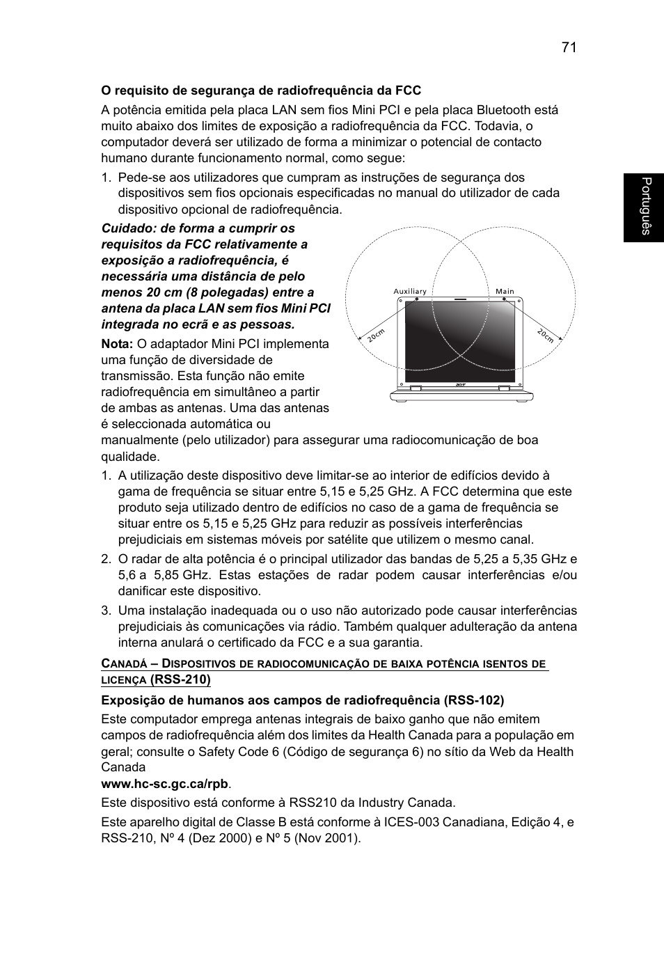 Portugu ês | Acer TravelMate P253-MG User Manual | Page 559 / 2736