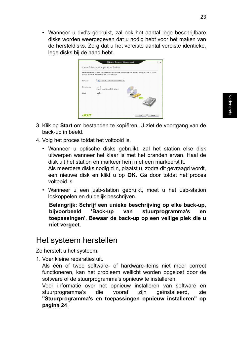 Het systeem herstellen | Acer TravelMate P253-MG User Manual | Page 603 / 2736