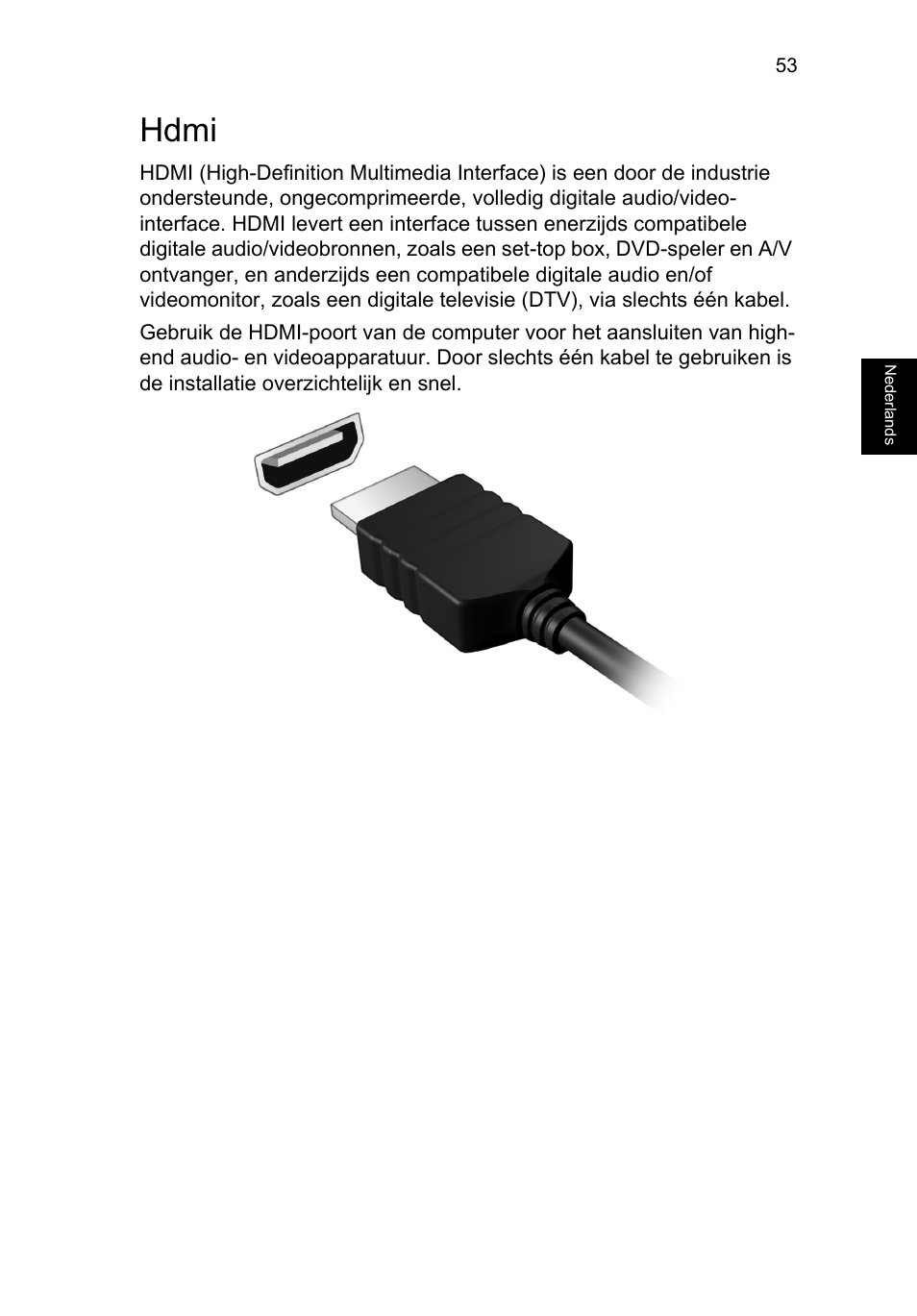 Hdmi, Hdmi 53 | Acer TravelMate P253-MG User Manual | Page 633 / 2736