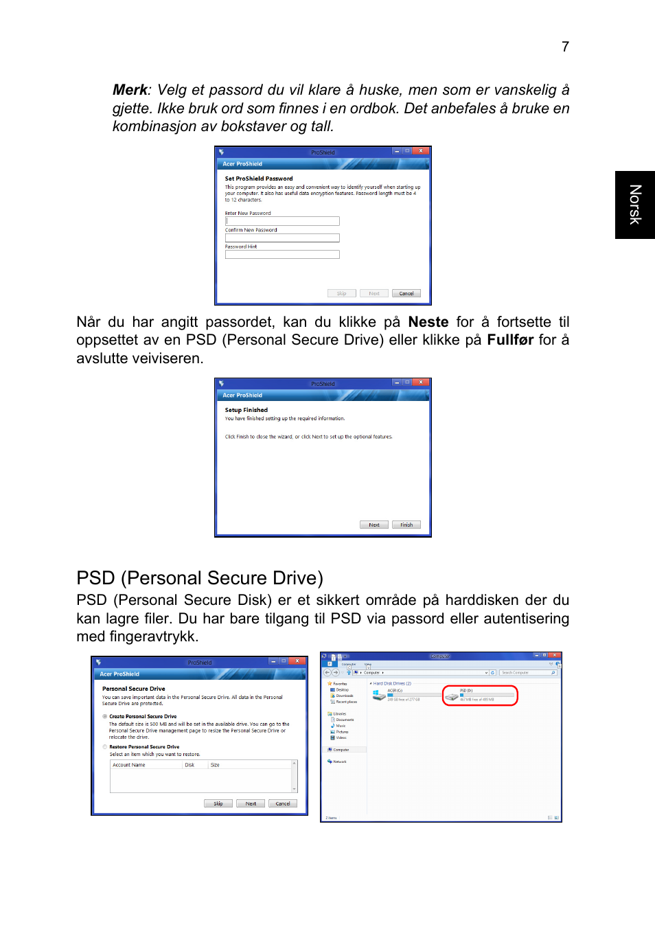 Psd (personal secure drive) | Acer TravelMate P253-MG User Manual | Page 681 / 2736
