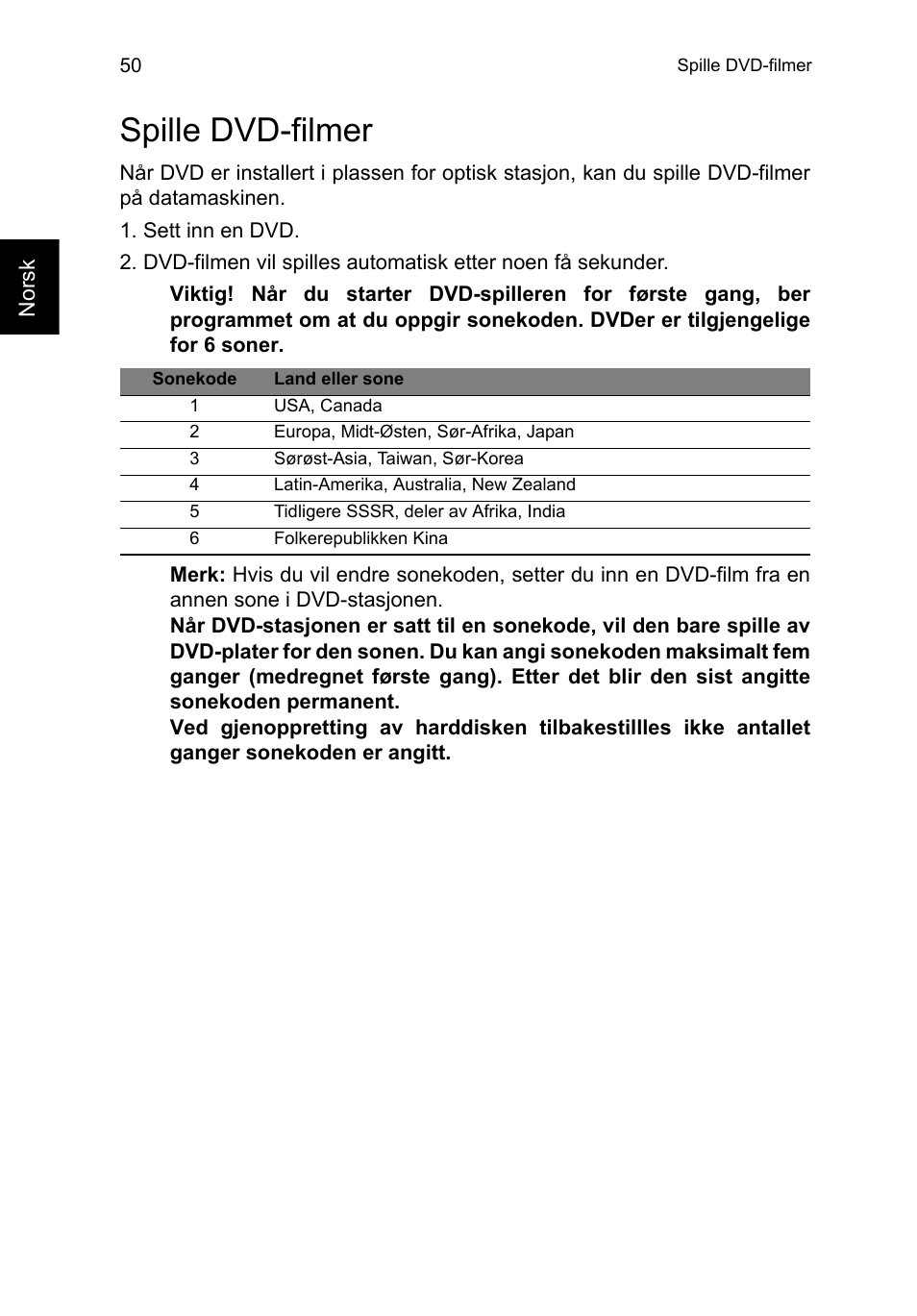 Spille dvd-filmer | Acer TravelMate P253-MG User Manual | Page 724 / 2736