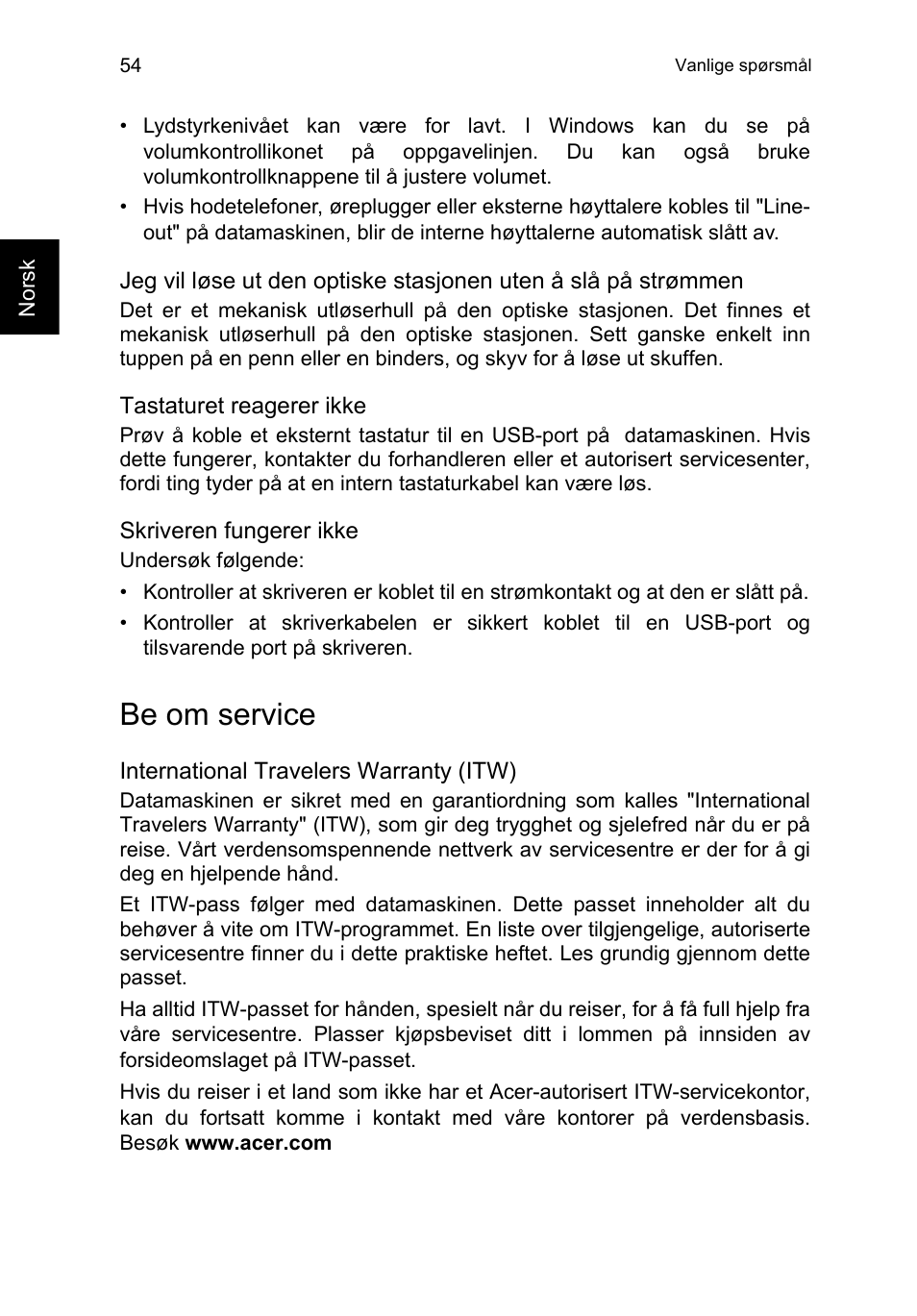 Be om service | Acer TravelMate P253-MG User Manual | Page 728 / 2736