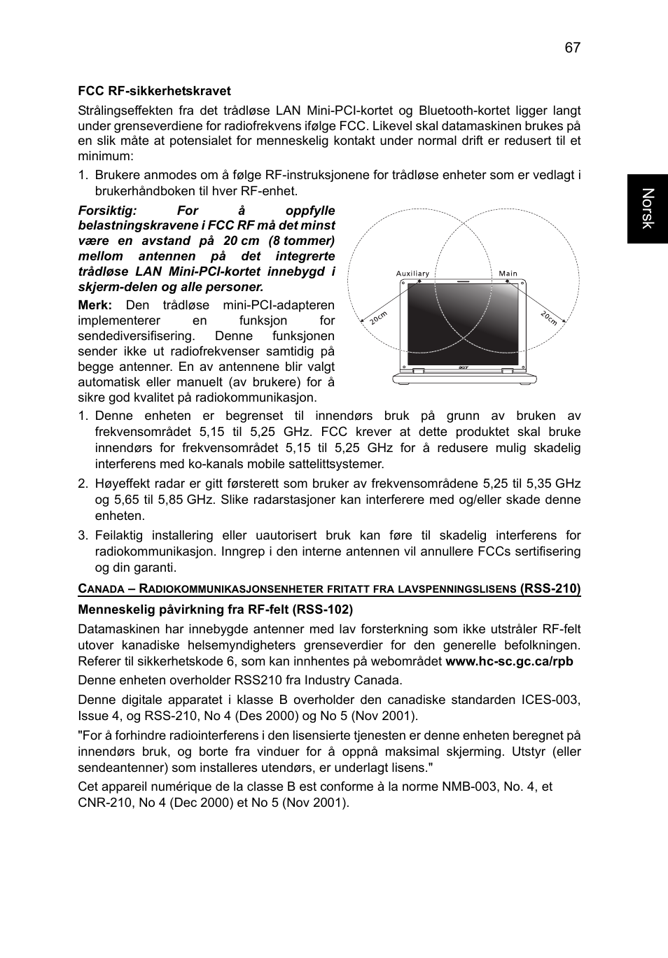 Norsk | Acer TravelMate P253-MG User Manual | Page 741 / 2736