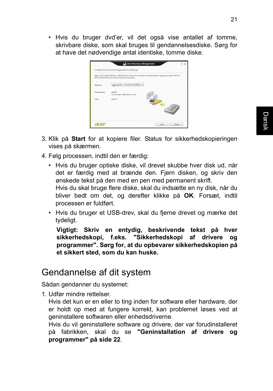 Gendannelse af dit system | Acer TravelMate P253-MG User Manual | Page 783 / 2736