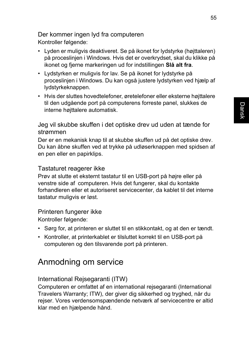 Anmodning om service | Acer TravelMate P253-MG User Manual | Page 817 / 2736