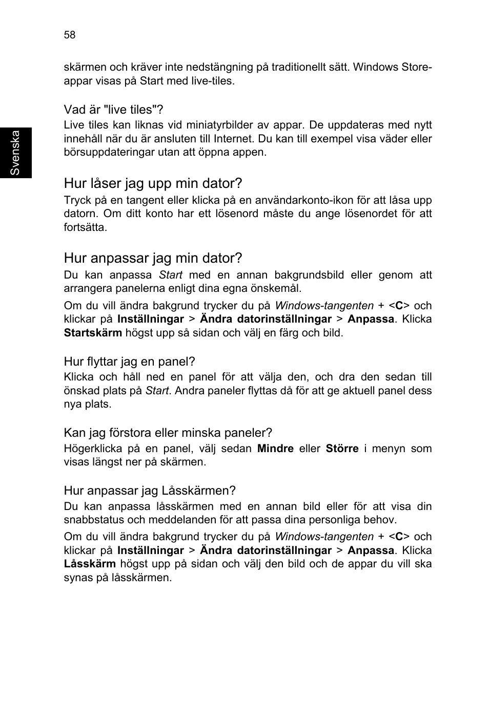 Hur låser jag upp min dator, Hur anpassar jag min dator | Acer TravelMate P253-MG User Manual | Page 910 / 2736