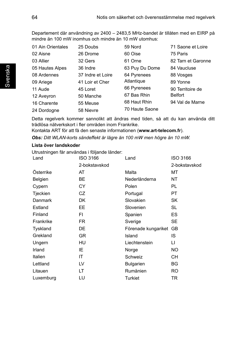 Svenska | Acer TravelMate P253-MG User Manual | Page 916 / 2736