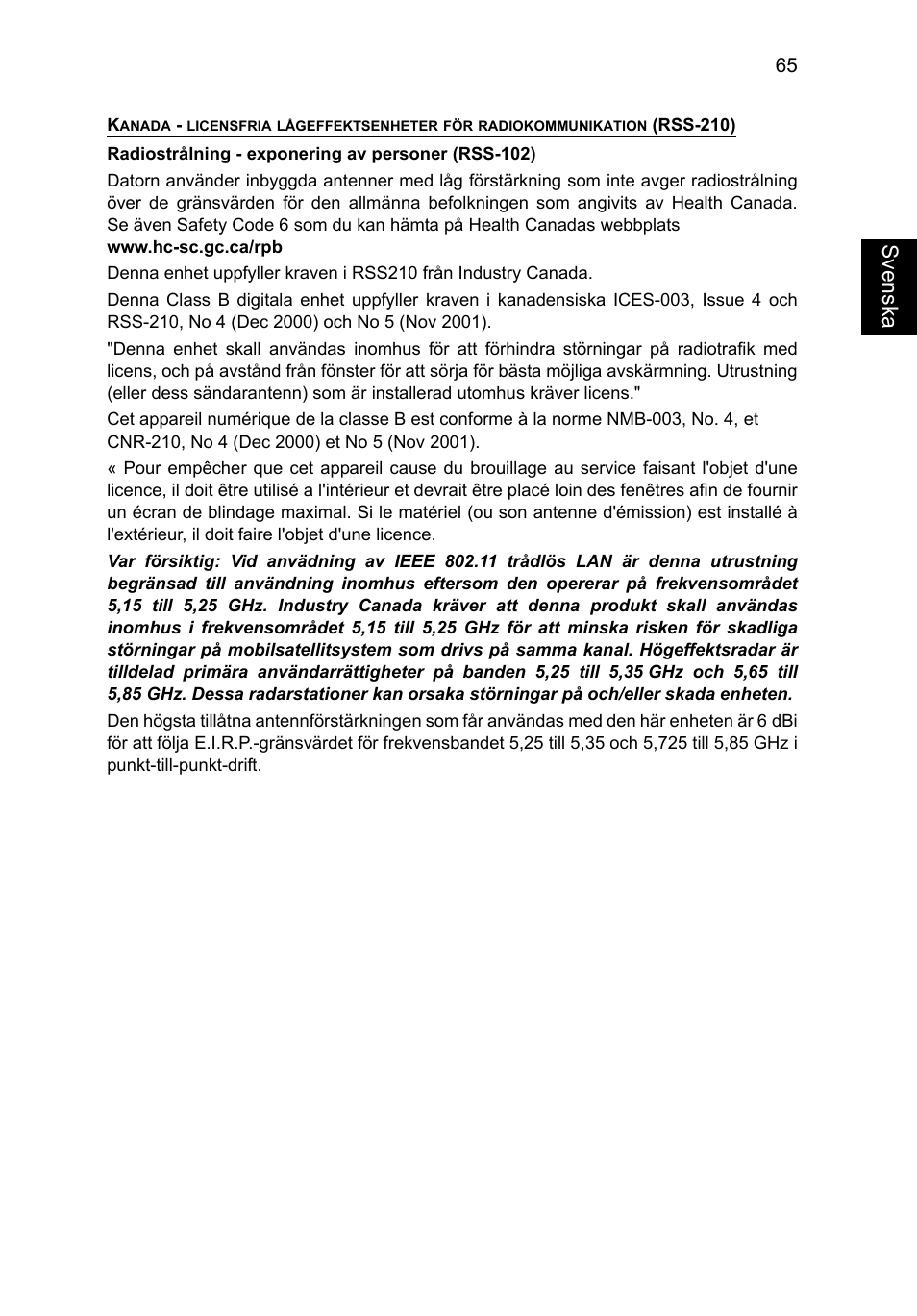 Sv enska | Acer TravelMate P253-MG User Manual | Page 917 / 2736