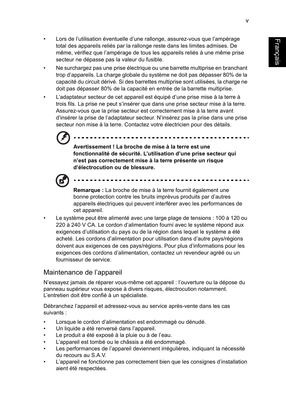 Français | Acer TravelMate P253-MG User Manual | Page 93 / 2736