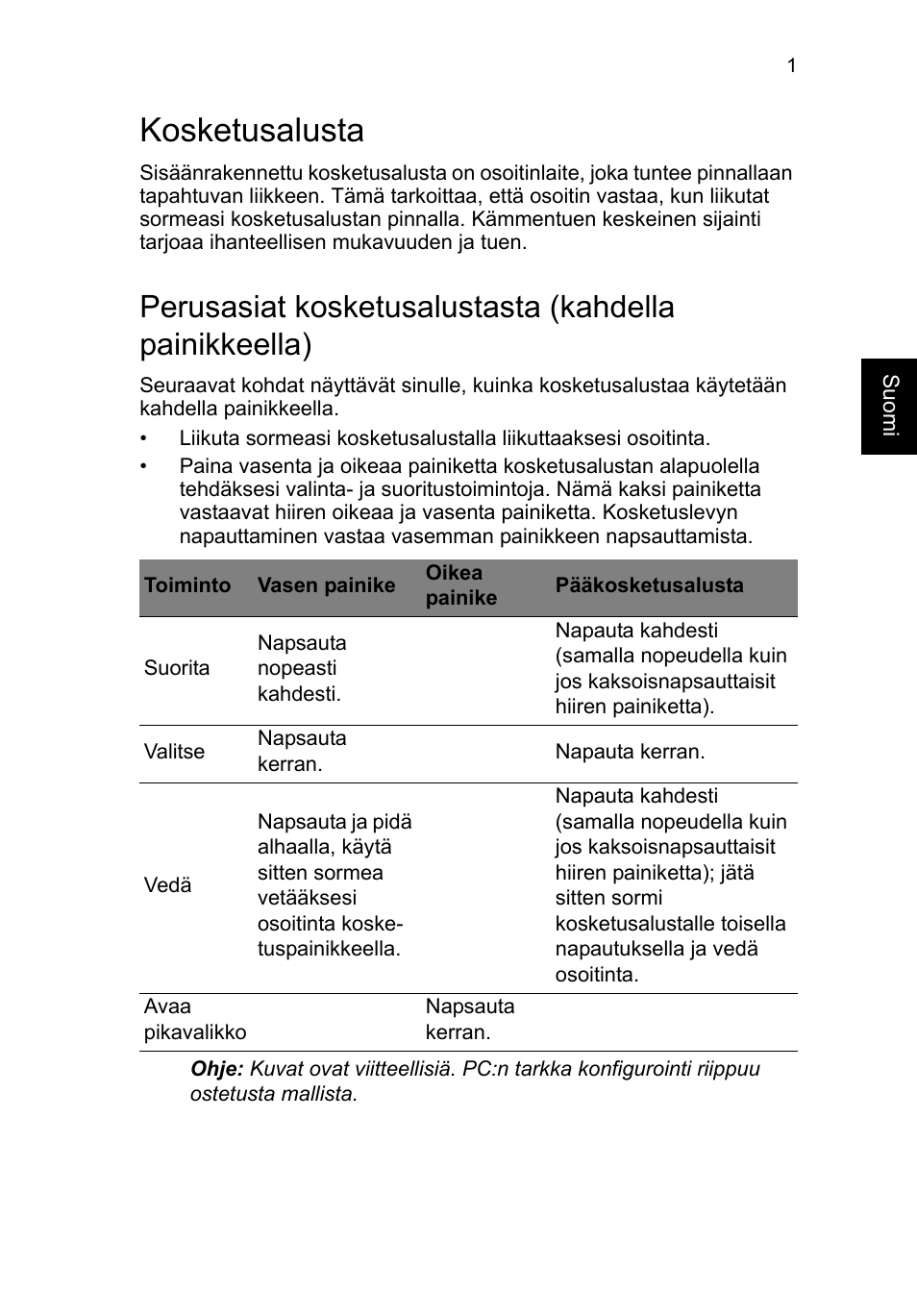 Kosketusalusta | Acer TravelMate P253-MG User Manual | Page 941 / 2736