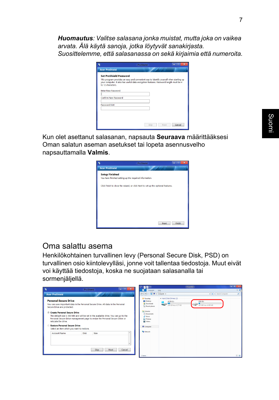 Oma salattu asema | Acer TravelMate P253-MG User Manual | Page 947 / 2736