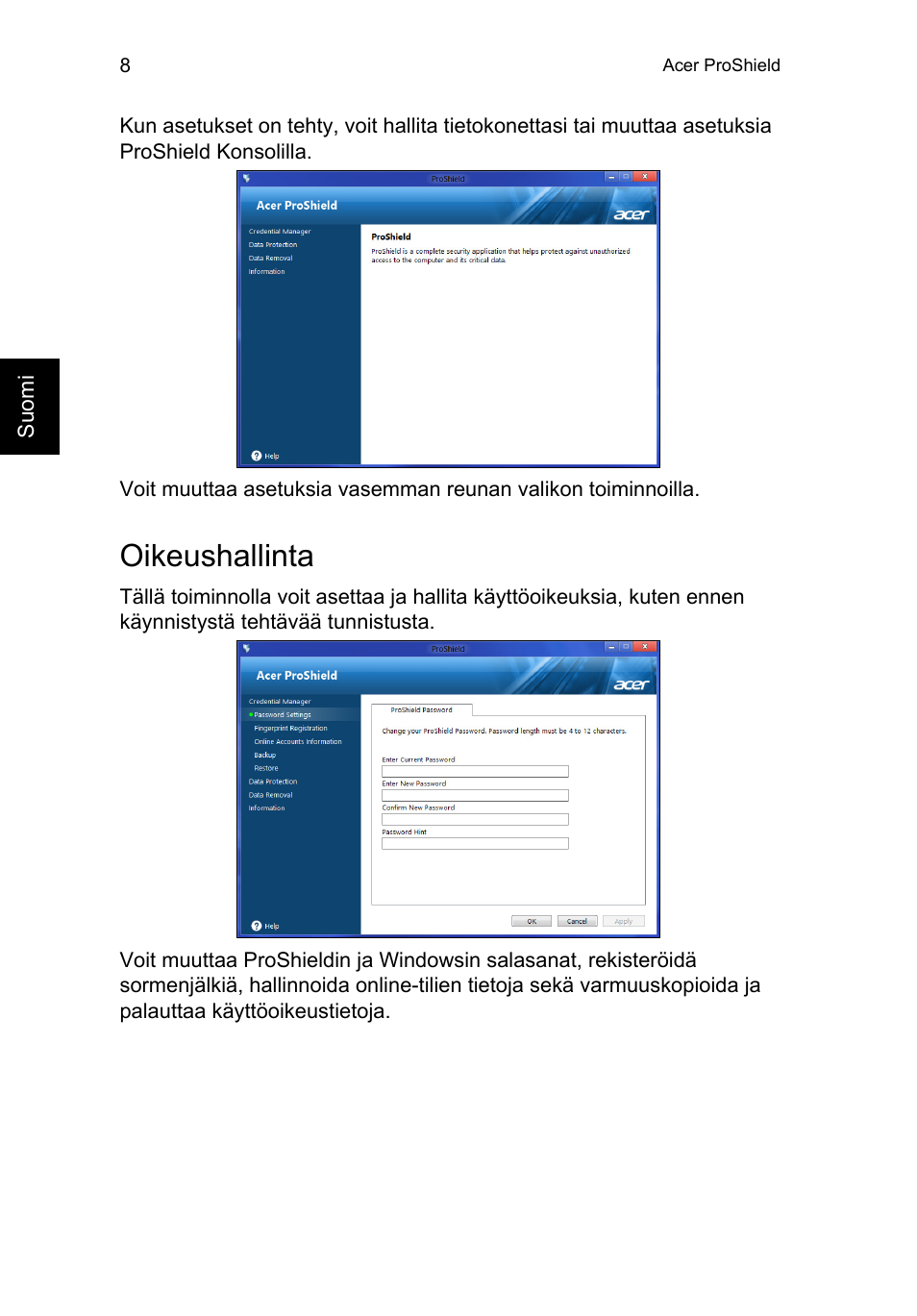 Oikeushallinta | Acer TravelMate P253-MG User Manual | Page 948 / 2736