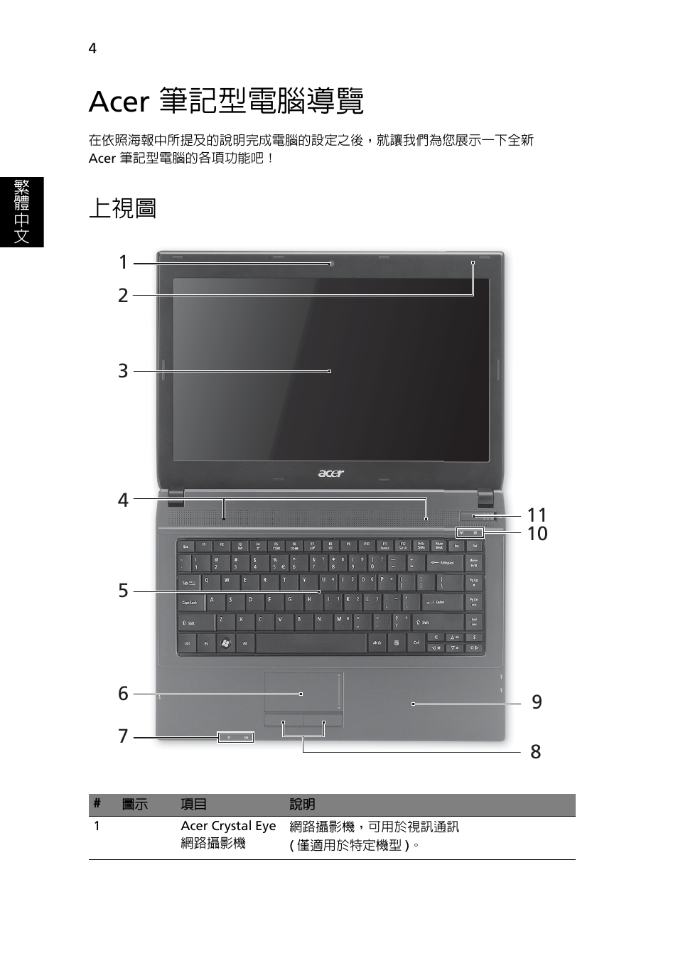 Acer 筆記型電腦導覽 | Acer TravelMate 4740ZG User Manual | Page 280 / 316