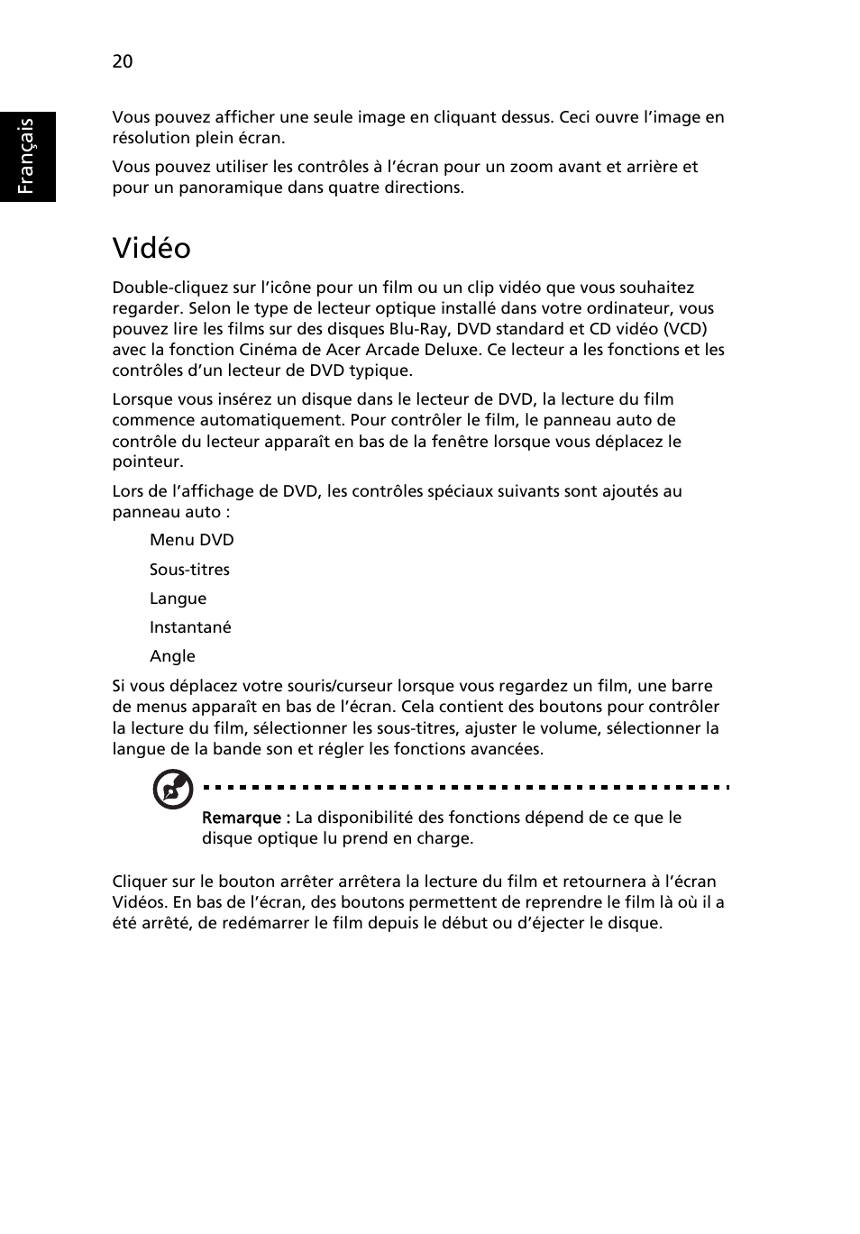 Vidéo | Acer Aspire 5736Z User Manual | Page 114 / 2205