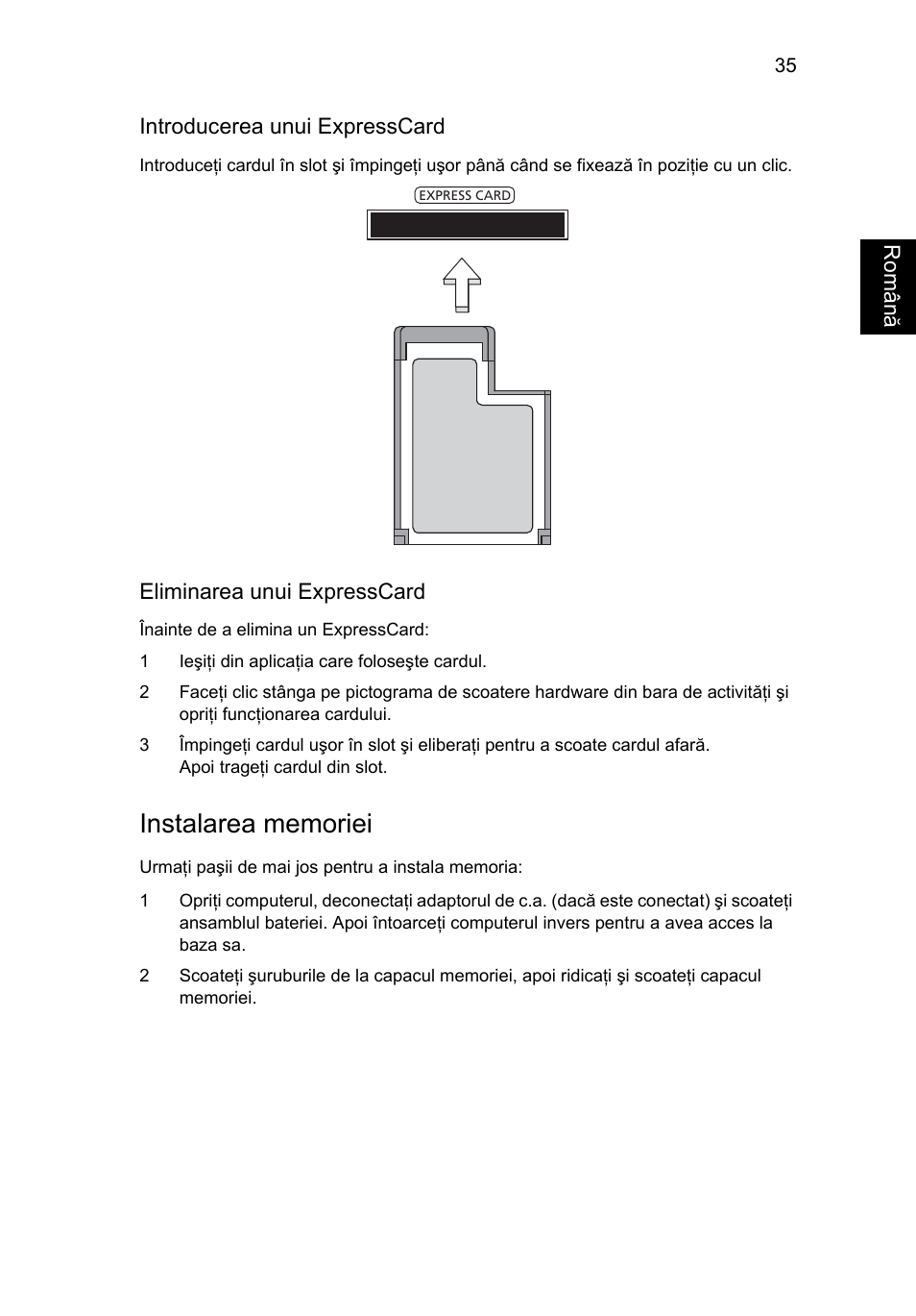 Instalarea memoriei | Acer Aspire 5736Z User Manual | Page 1343 / 2205