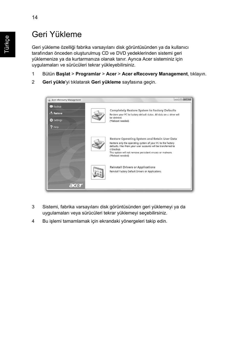 Geri yükleme | Acer Aspire 5736Z User Manual | Page 1758 / 2205