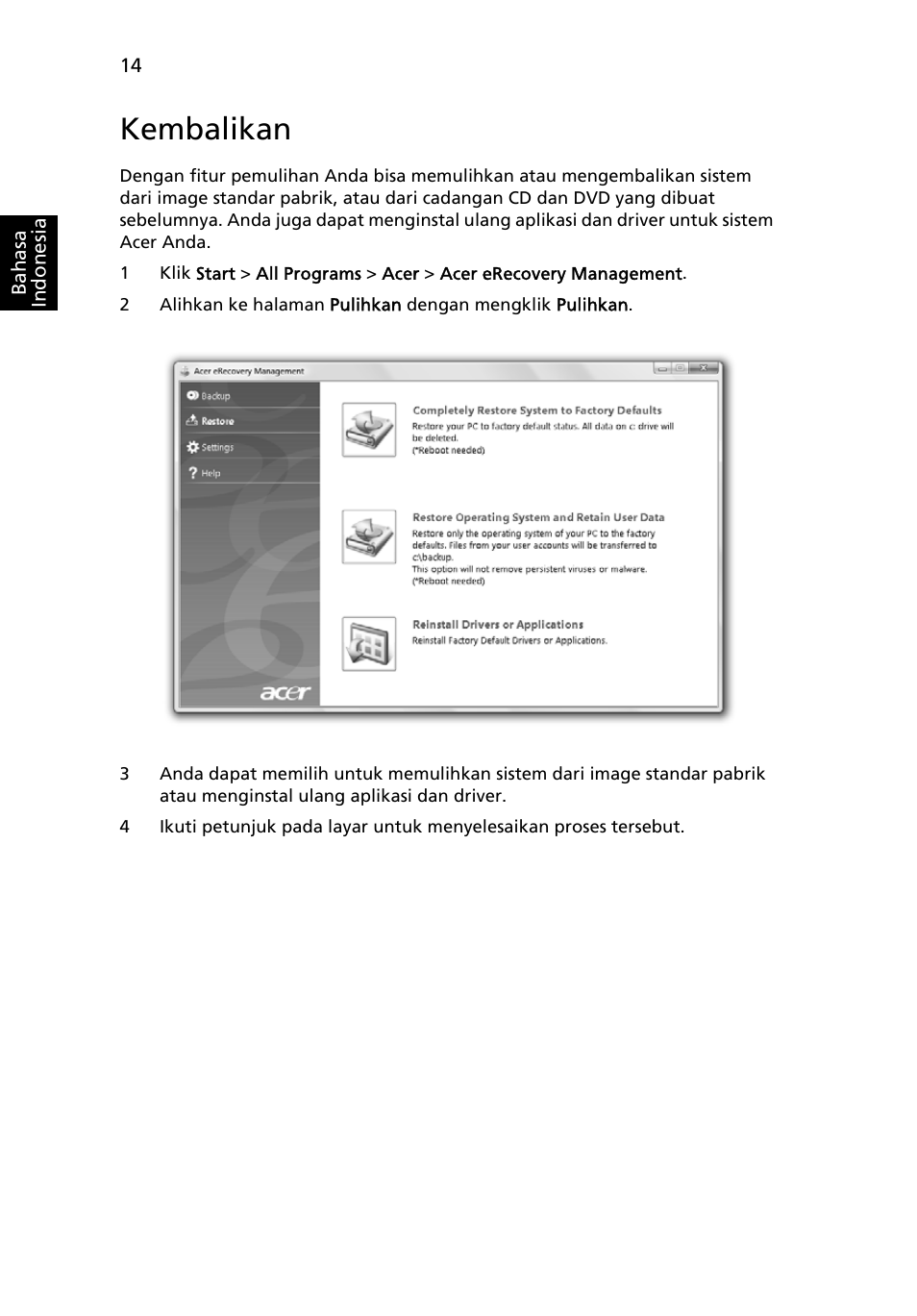 Kembalikan | Acer Aspire 5736Z User Manual | Page 2094 / 2205