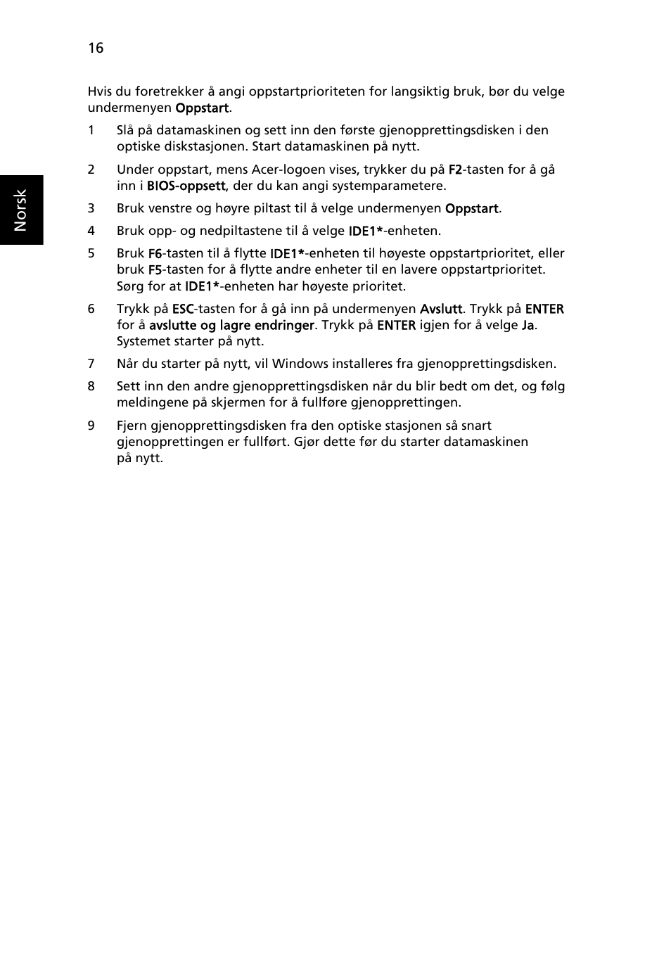 Norsk | Acer Aspire 5736Z User Manual | Page 546 / 2205