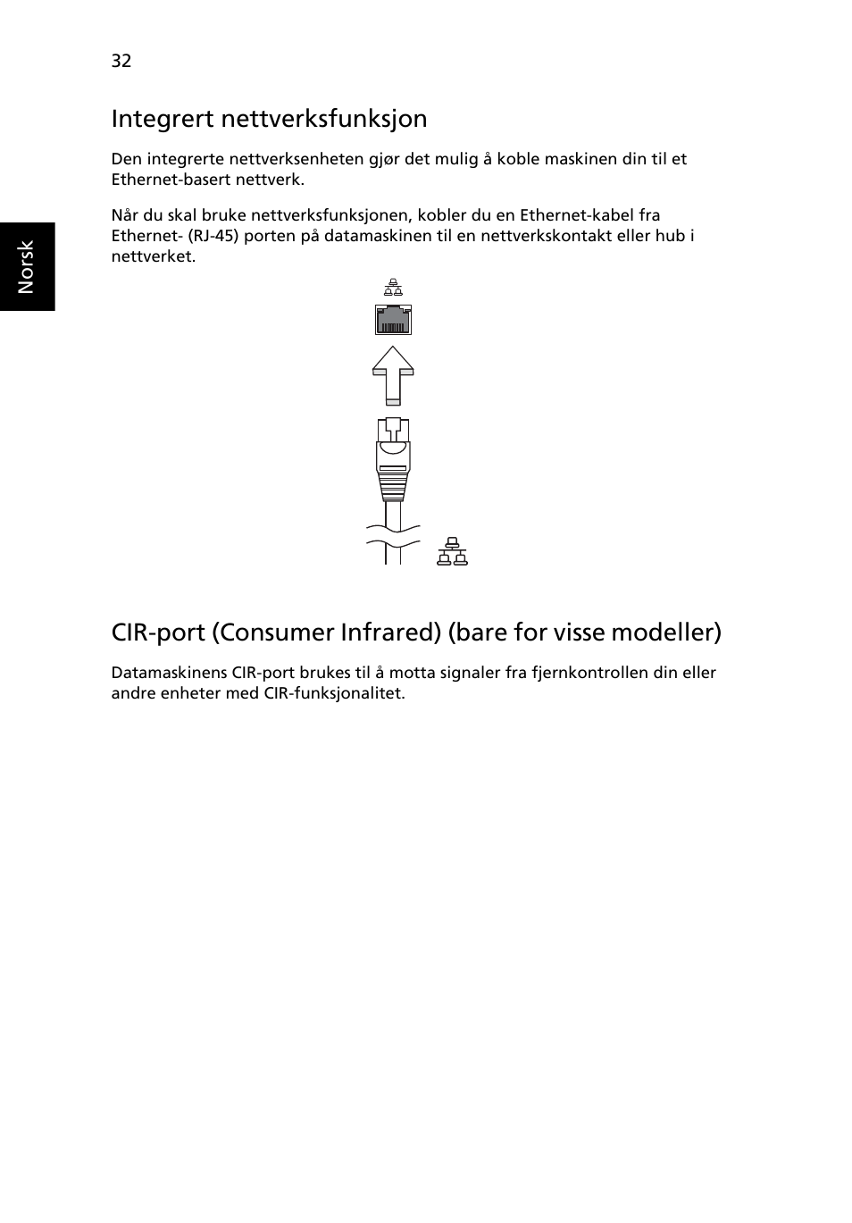 Integrert nettverksfunksjon | Acer Aspire 5736Z User Manual | Page 562 / 2205