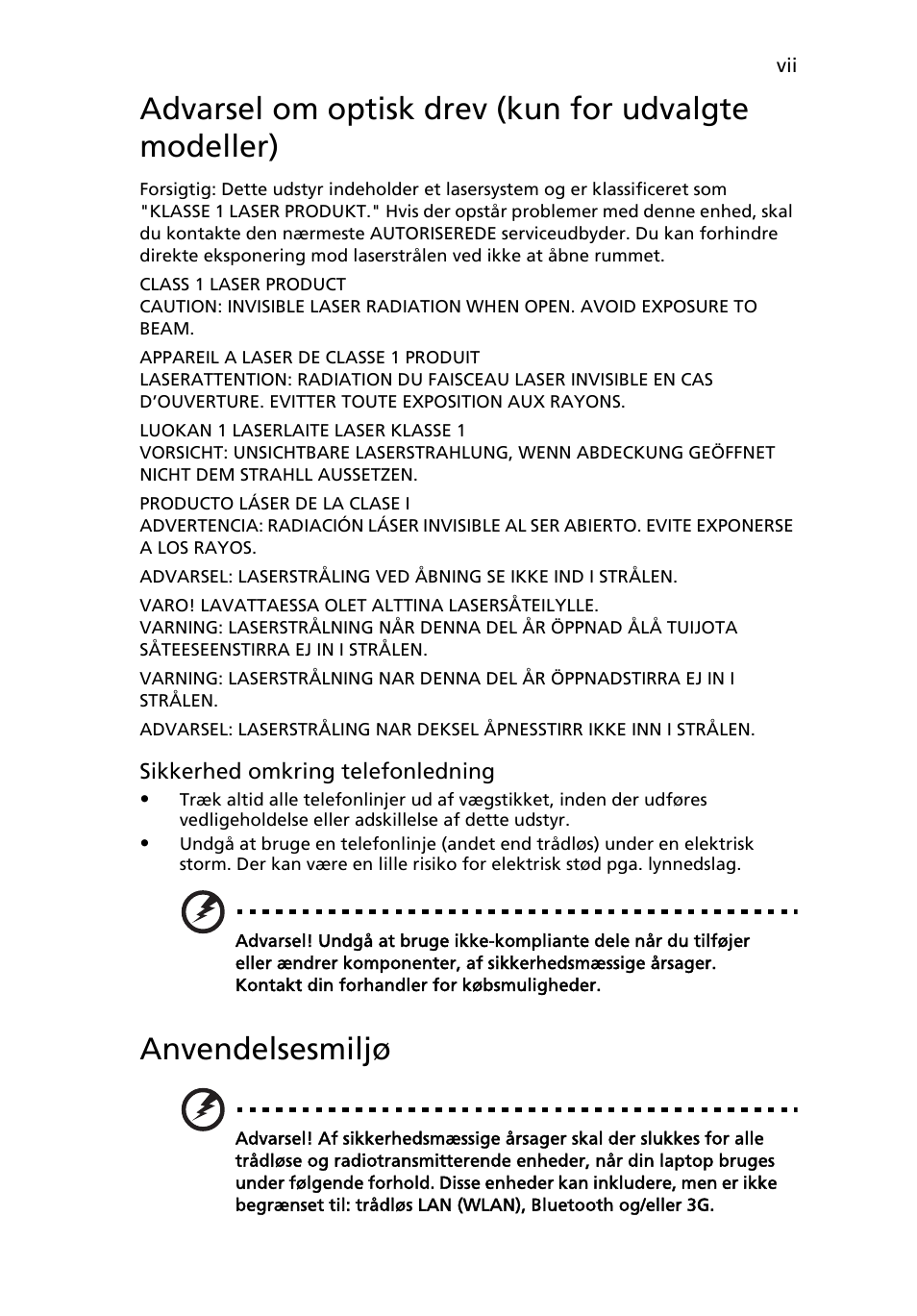 Anvendelsesmiljø | Acer Aspire 5736Z User Manual | Page 585 / 2205