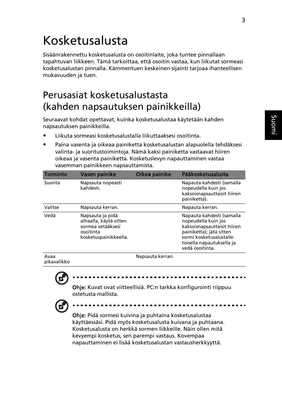 Kosketusalusta | Acer Aspire 5736Z User Manual | Page 741 / 2205