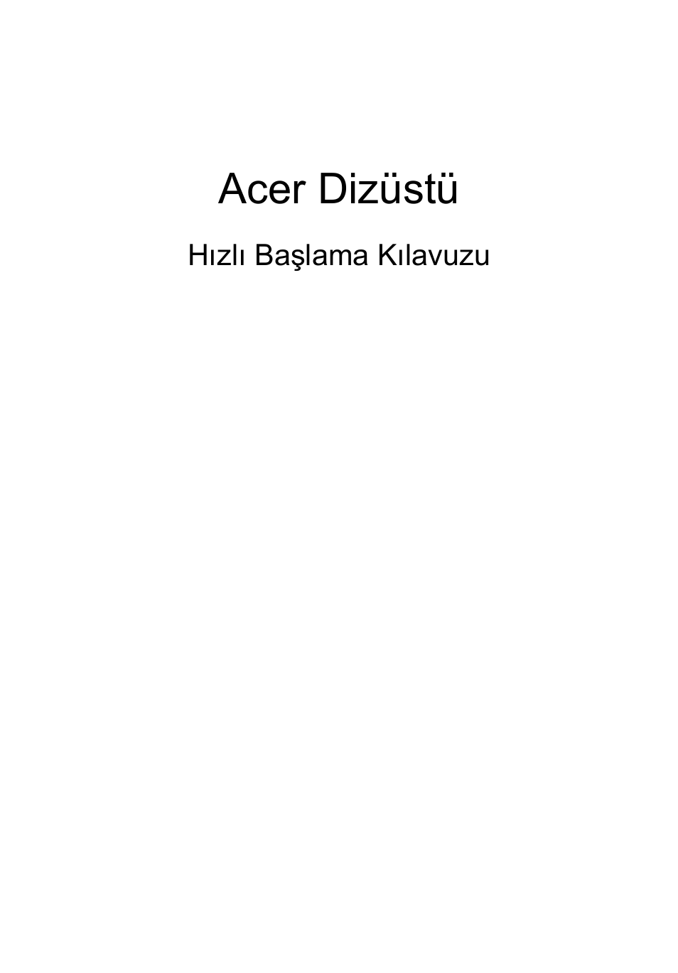Türkçe, Acer dizüstü | Acer TravelMate 7740ZG User Manual | Page 245 / 314