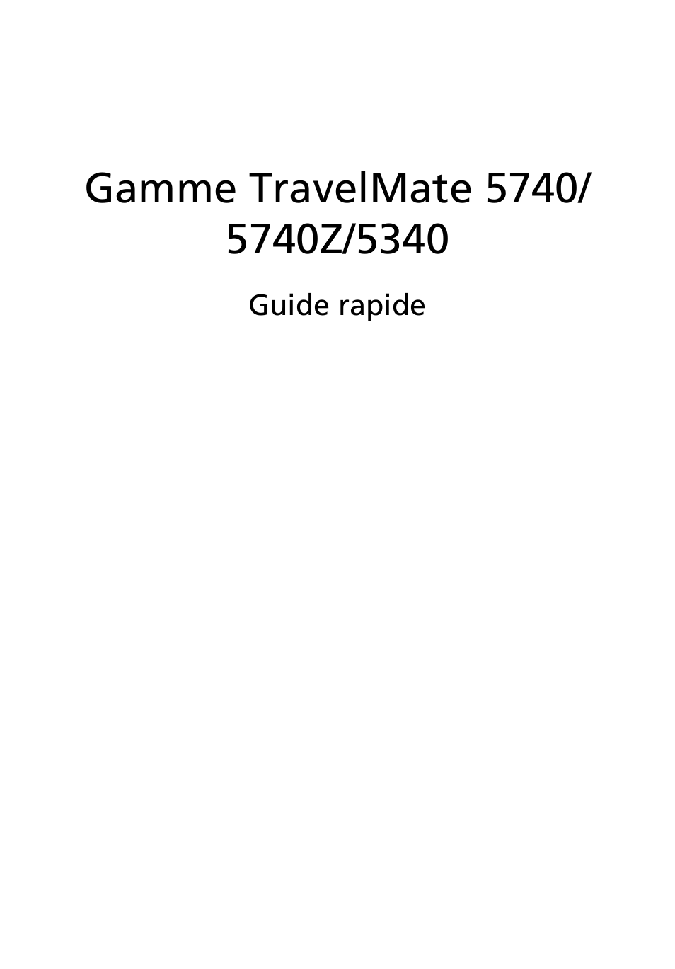 Français | Acer TravelMate 5740ZG User Manual | Page 13 / 314