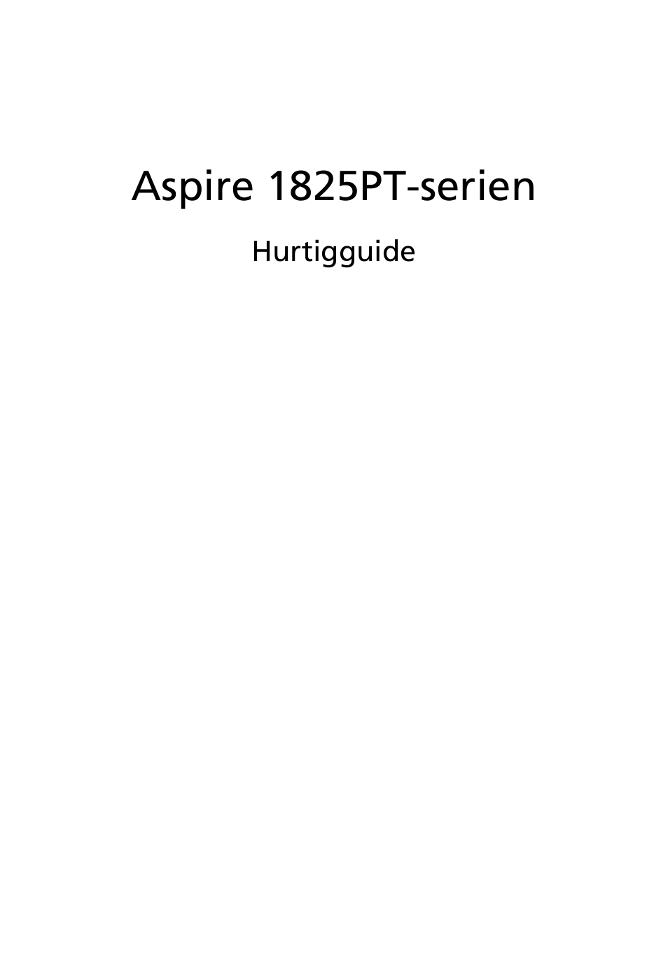 Norsk, Aspire 1825pt-serien | Acer Aspire 1825PTZ User Manual | Page 89 / 378