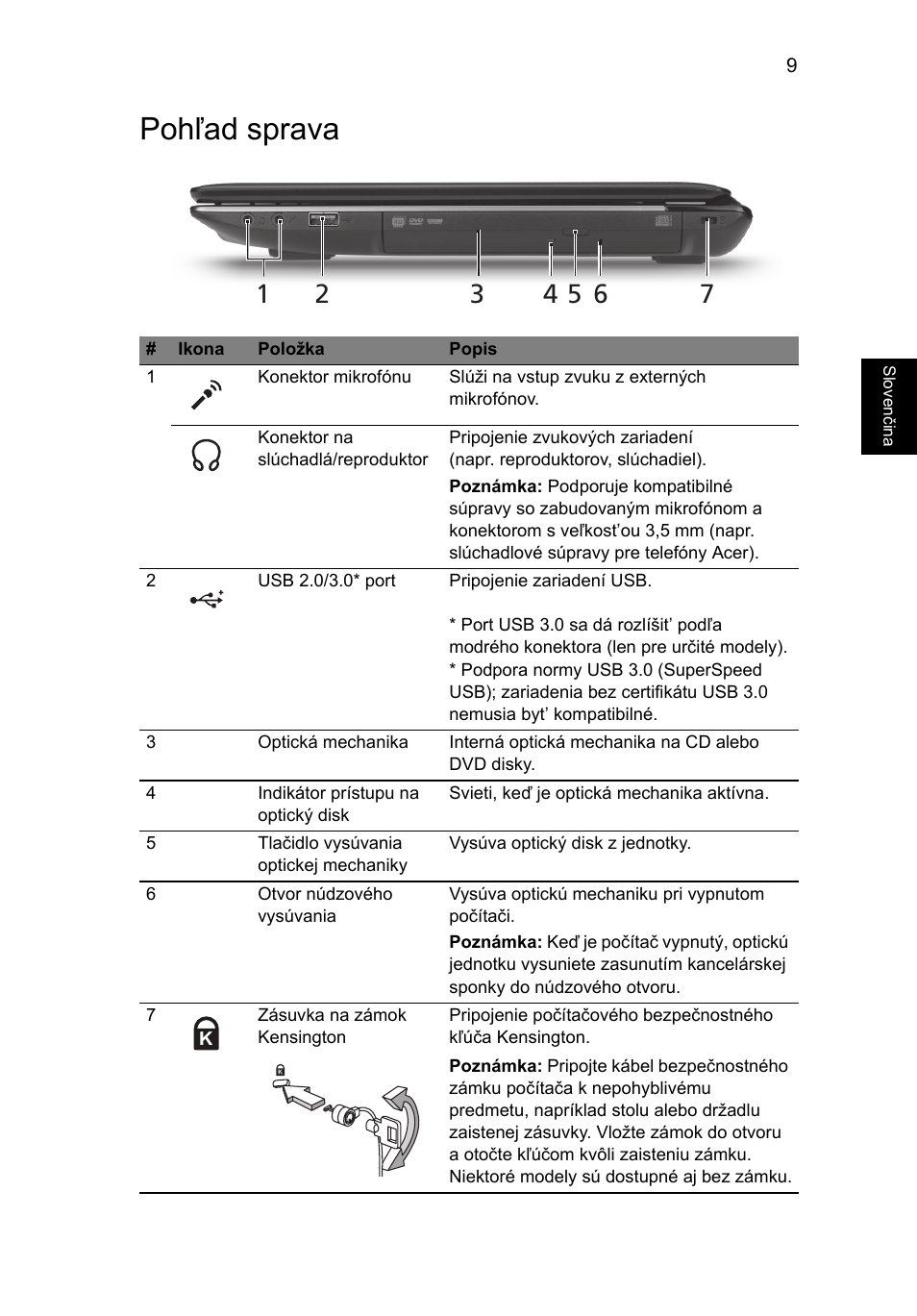 Pohľad sprava | Acer Aspire 4750ZG User Manual | Page 181 / 344